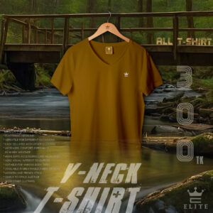 Men’s Solid Color V-Neck T-Shirt